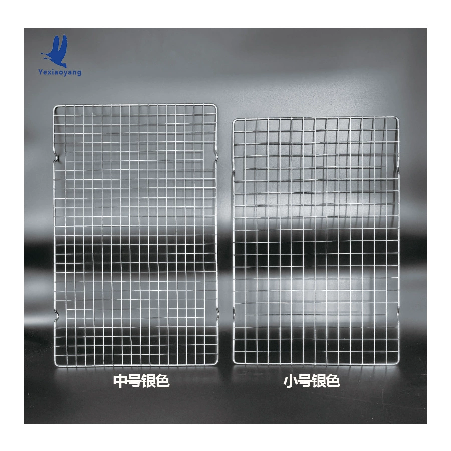A complete collection of cross-border baking supplies cake mold chiffon cooling rack silver drying rectangular BBQ baking net