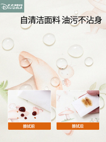 Baby overall eating set for spring and summer, long-sleeved, waterproof bib, anti-dirty, anti-stain children's meal bib, kindergarten 2025 new women's style