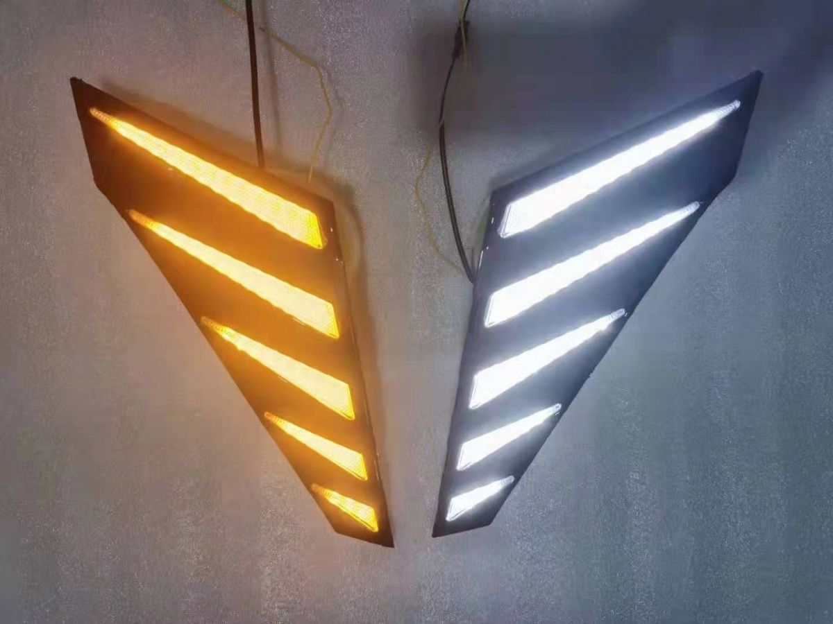 For Hyundai Elantra 21 Modified Hood Light LED DRL Turn Signal Grille Light