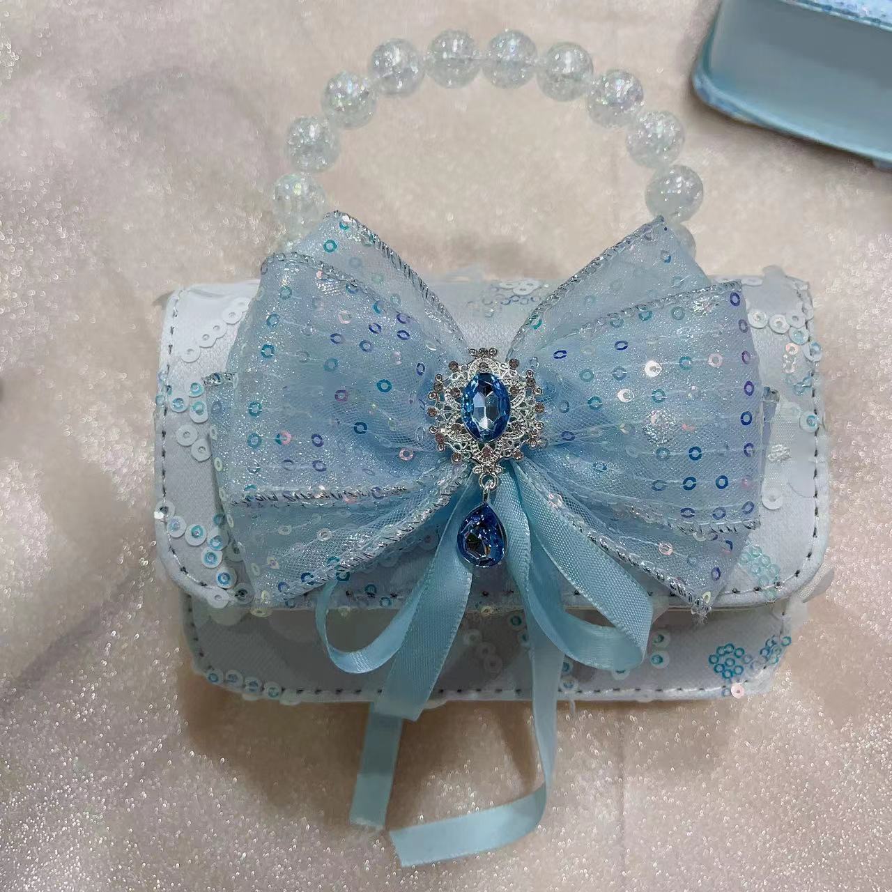 Bolsos de moda coreana para niños de perlas, bolsos de mano de perlas, bolsos de hombro para chicas lindas.