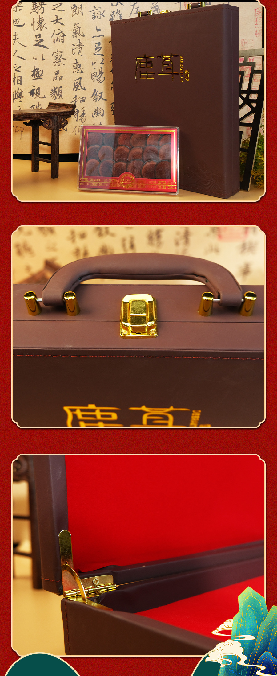 Dried Deer Antler Slices Hong Fen Pian 20g Gift Box Jilin Origin Traditional Herbal Use specifications