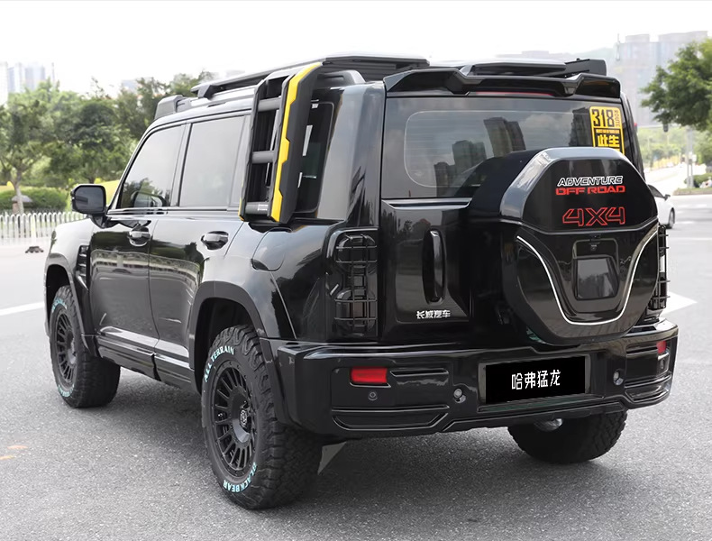 Haval Raptor with Lights, Haval V7 Spare Tire Modification, Full-Cover Spare Tire Shell, Exterior Tire Cover, Off-Road Vehicle Accessories