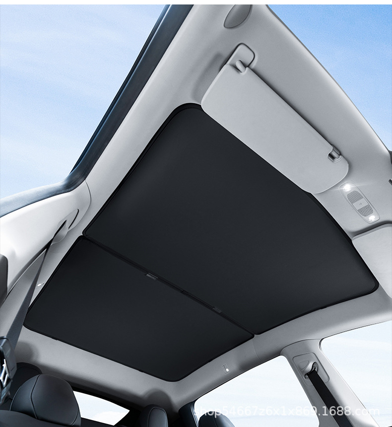 Suitable for Tesla Model 3/Y/Yl Sunroof Sunshade Replacement Y Car Roof Sun Protection and Heat Insulation Canopy Sunshade