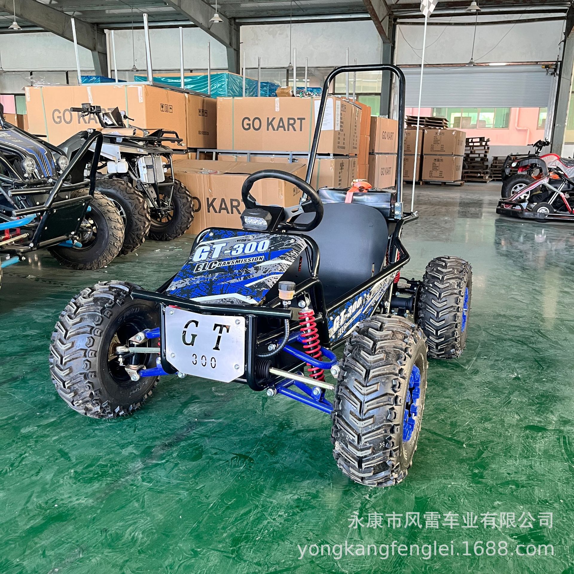 Go-Kart Eléctrico Todo Terreno de Tubo de Acero Q235 con Transmisión por Eje para Deportes al Aire Libre