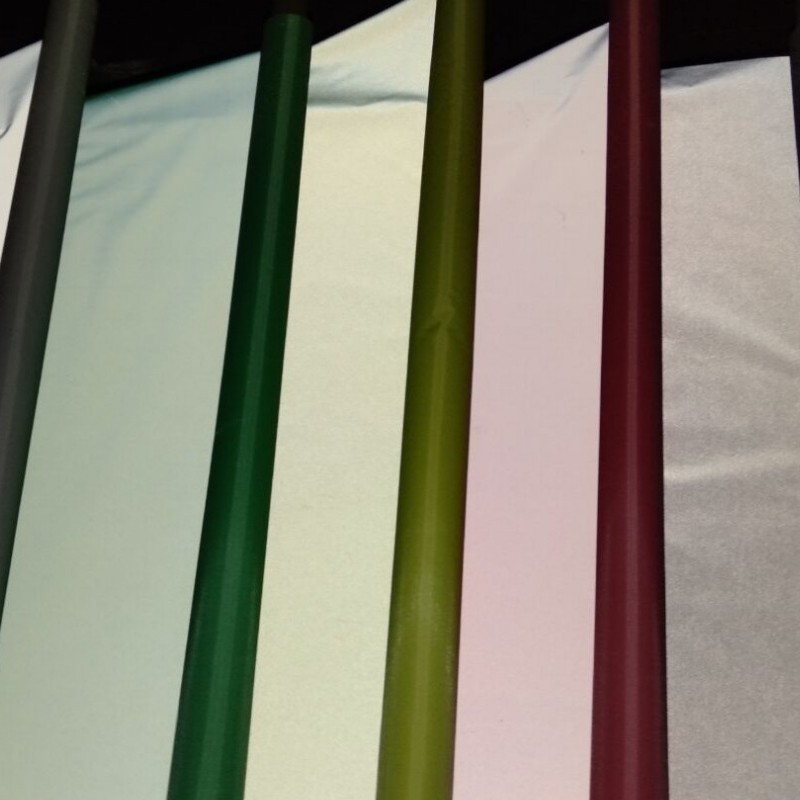 工厂现货 供应 黑色 红色 白色 彩色反光布 高亮黑色TC反光布面料