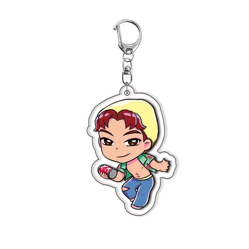 KPOP Caza de brujas Navidad Promoción de regalos pequeños colgantes de llaves de acrílico de dibujos animados Regalos pequeños