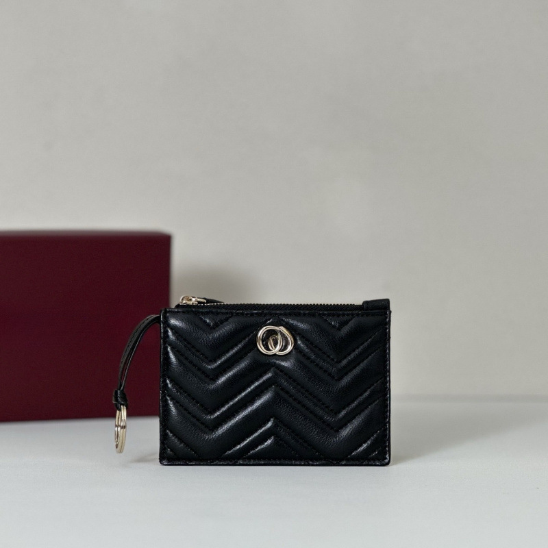 (Guangzhou cross-border original leather) New classic Gucci GG women's bag Marmont series wallet women's coin purse