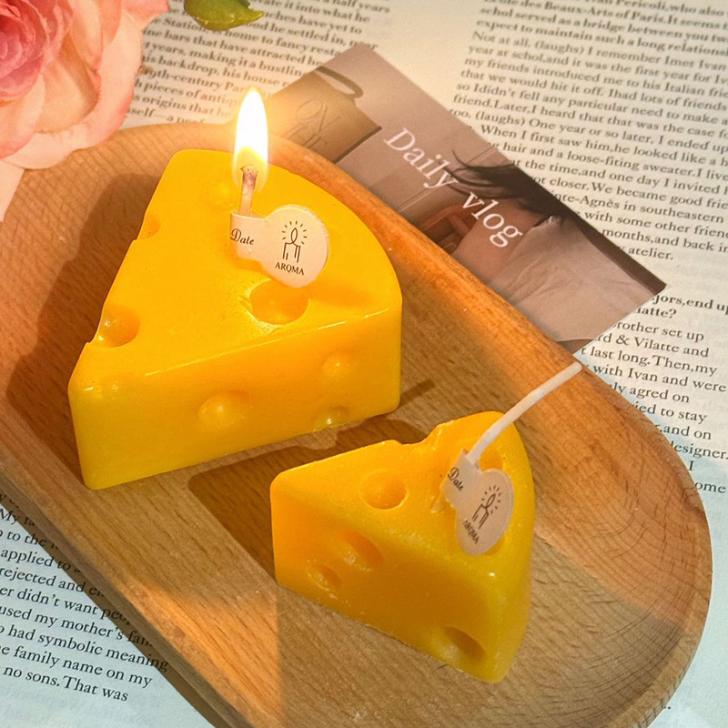 チーズの香りのキャンドル卸売無煙完成品の香りの小さなギフトボックス誕生日ホームケーキ手作りの香りのお土産|undefined