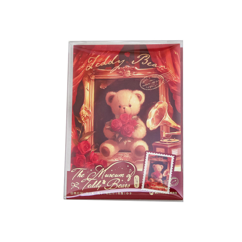 Mr. Paper Letter Collection Bear Romantic House Carta de valor alto original Sello de papel Pegatina de sellado Material de juego de membrete