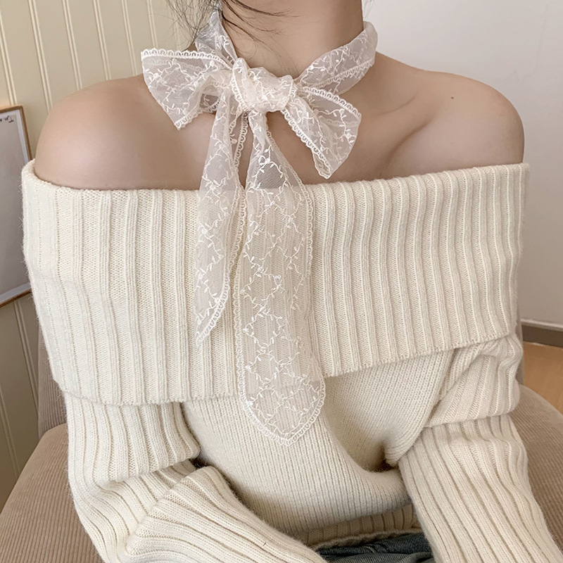 Buñuelo de encaje, correa de cabello de mujer, Han Fan Sen, correa de cabello, buñuelo de moda, buñuelo decorativo de flores huecadas, buñuelo de pañuelo