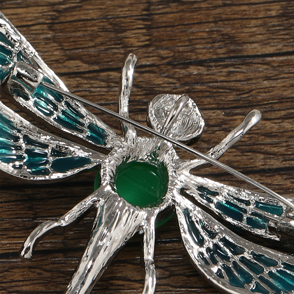 28g Weight Resin, Rhinestones Inlay Material Brooches Classification Banquet, Party Occasion Alloy Material Dragonfly Pattern Unisex Gender Epoxy, Plating, Inlay Design Elegant, Retro Style Elegant Retro Pin Dragonfly Alloy Epoxy Plating Inlay Resin Rhinestones Unisex Brooches 11