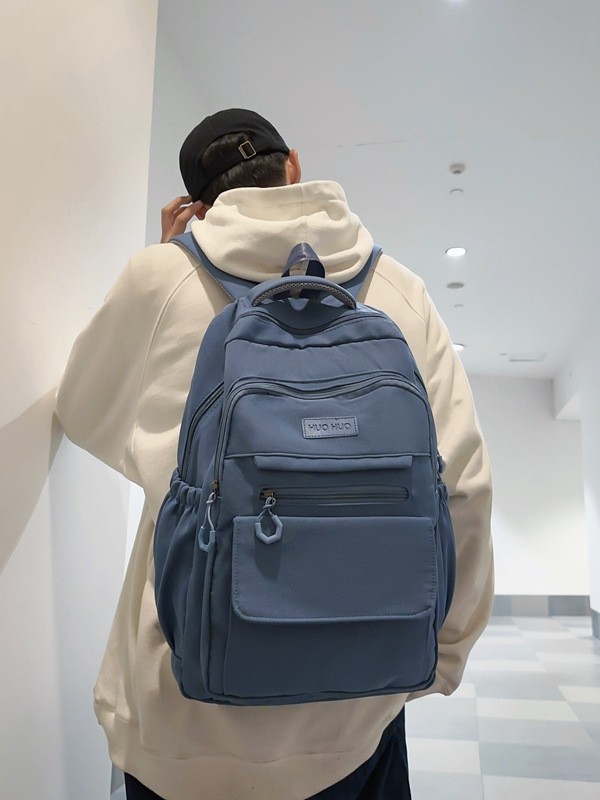 Viaje nueva mochila ligera, tendencia de alta capacidad, mochila escolar de escuela secundaria, moda coreana, mochila versátil simple image 6