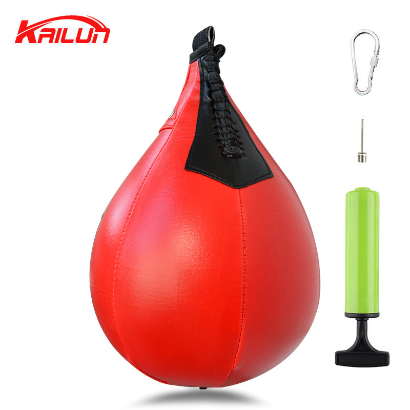 Bola DE VELOCIDAD DE BOXEO colgando bola en forma de pera Bola de reacción familia fitness bolsa de arena gimnasio Bola de cordón Tierra