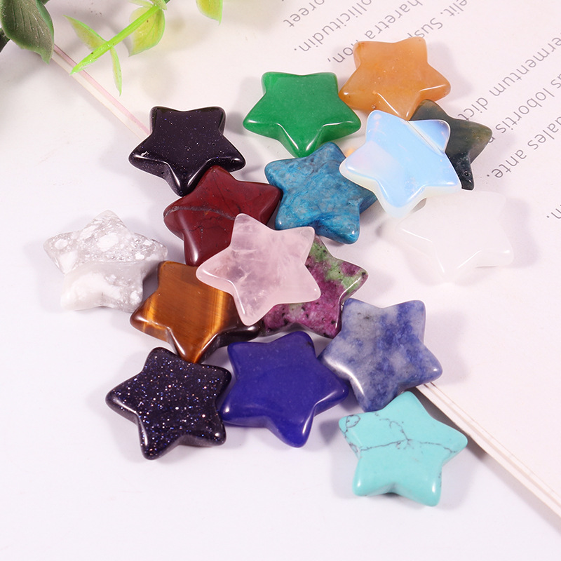 10g Weight Pendant Jewelry Making Type Natural Stone, Gem Inlay Material DIY Jewelry Accessories Classification 10 PCS/Package Quantity Gem, Agate Material Pentagram, Star Pattern Simple Style Style 10 PCS/Package Gem Agate Natural Stone Gem Pentagram Star Pendant DIY Jewelry Accessories 19