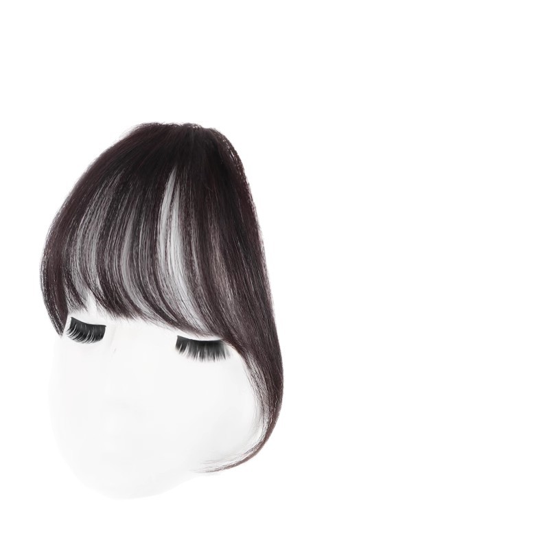 Flequillo Estilo Francés de Pelo Humano para Mujeres