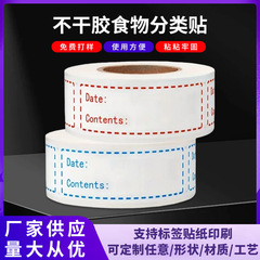 国境を越えたAmazonの人気キッチン食品日付ラベルロール粘着分類ステッカーラベル