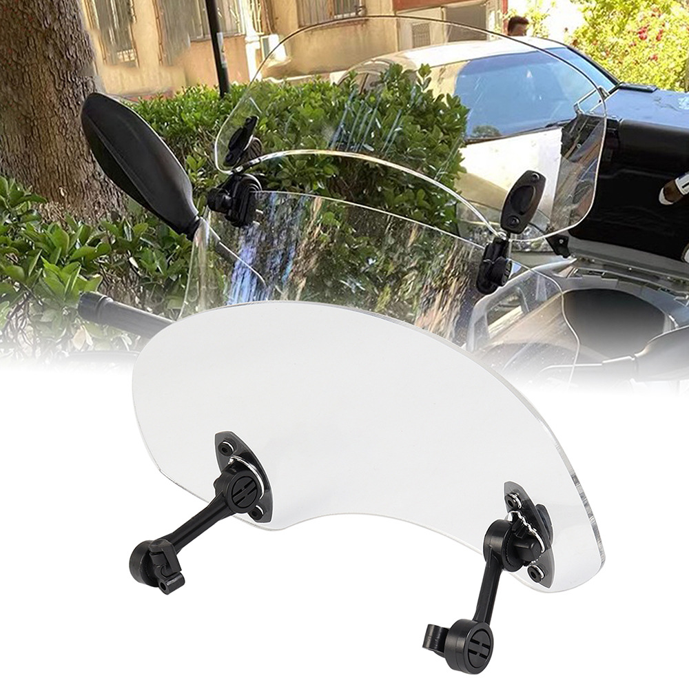 Universal Motorcycle Modification Parts, Height-Adjustable Wind Deflector Suitable for Yamaha, Kawasaki, Honda
