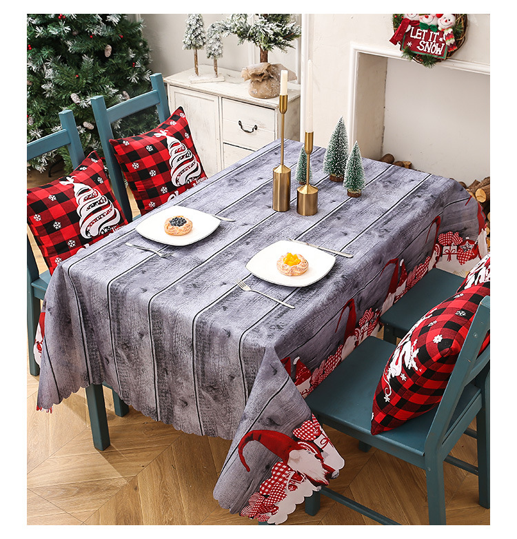 Christmas Cute Elk Cloth Home Party Festival Tablecloth display picture 3