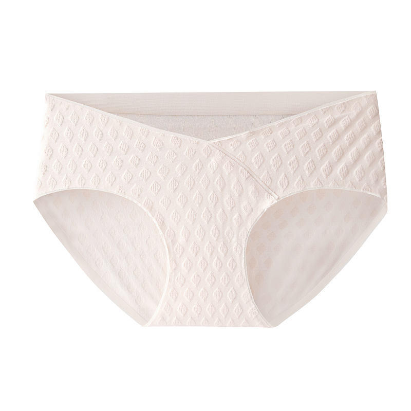 Ropa interior de mujer embarazada algodón transpirable algodón antibacteriano entrepierna temprano, medio y tardío embarazo cintura baja vientre soporte triángulo pantalones cortos ropa interior sin costuras