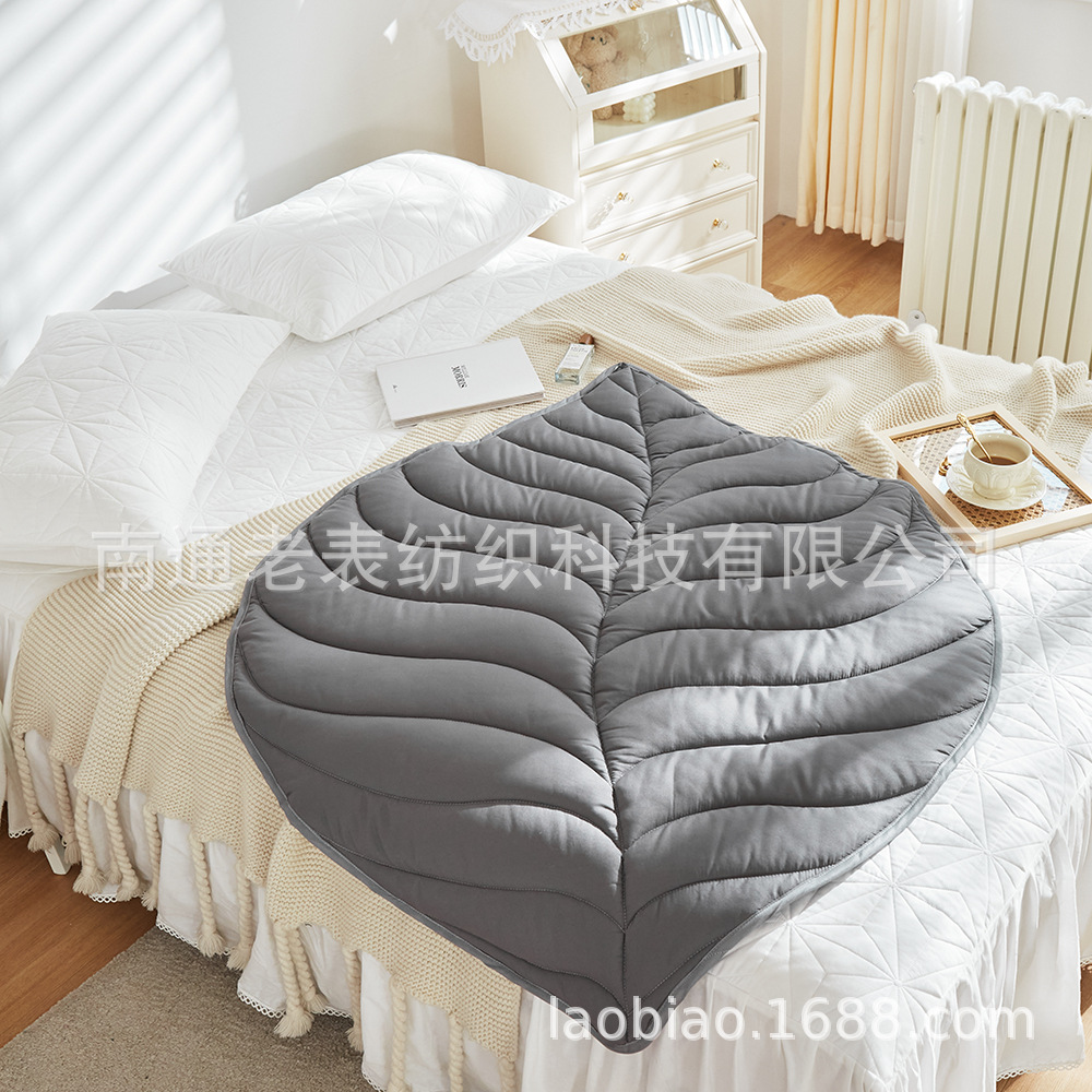 欧美外贸家纺跨境亚马逊速卖通wish床上用品异形毯树叶毯儿童盖毯