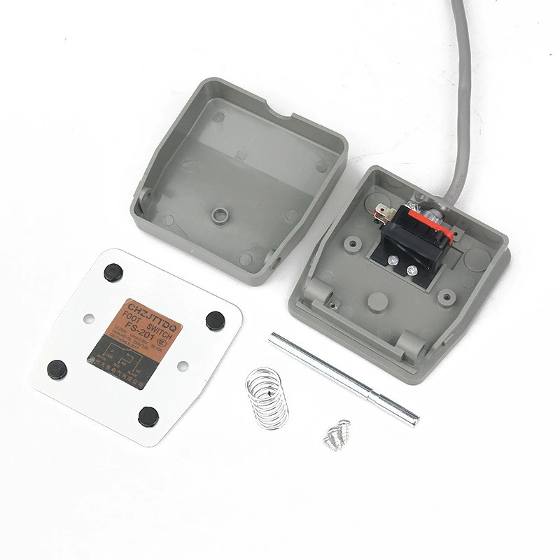 Foot switch FS-201 single-connected plastic shell self-reset pedals 20cm shear machine bending machine 250V