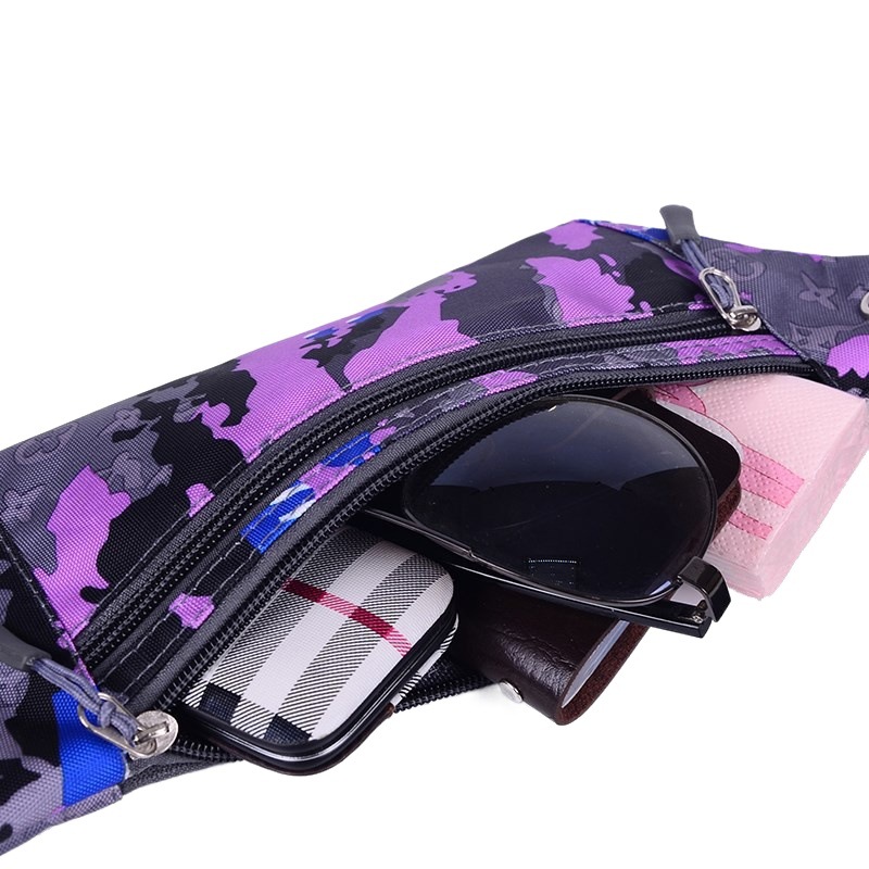 Men's waist bag close-fitting canvas bag mobile phone coin purse outdoor travel sports carrying bag leisure bag outdoor wholesale