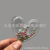 Transparent nail sequins for St. Valentine's Day for contouring, ceramics, accessory, hairgrip