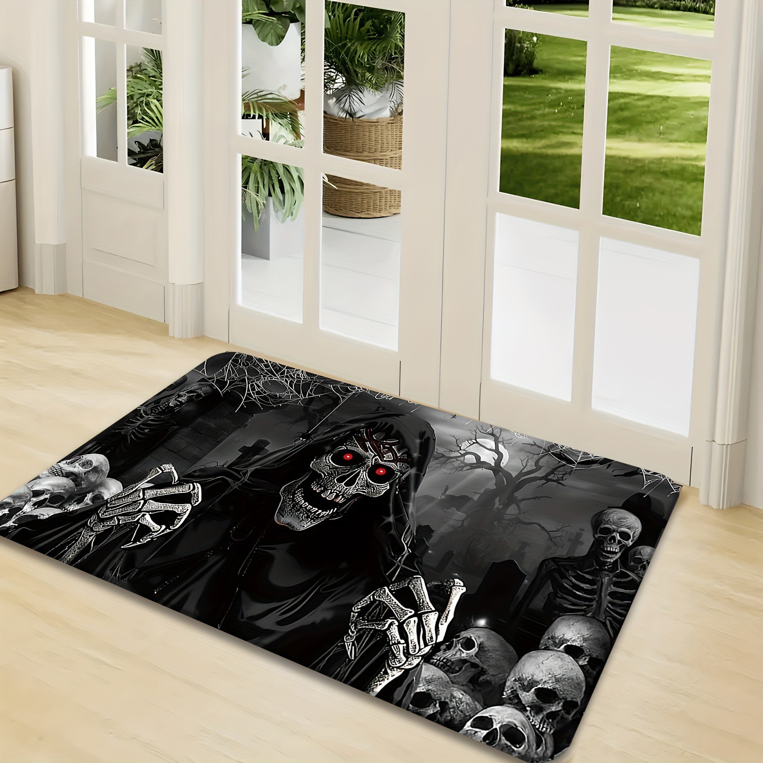 Transfronterizo temu diatomaceas barro absorción alfombra de suelo decoración de Halloween puerta de entrada alfombra de suelo anti-sucio y anti-desgaste alfombra de pies