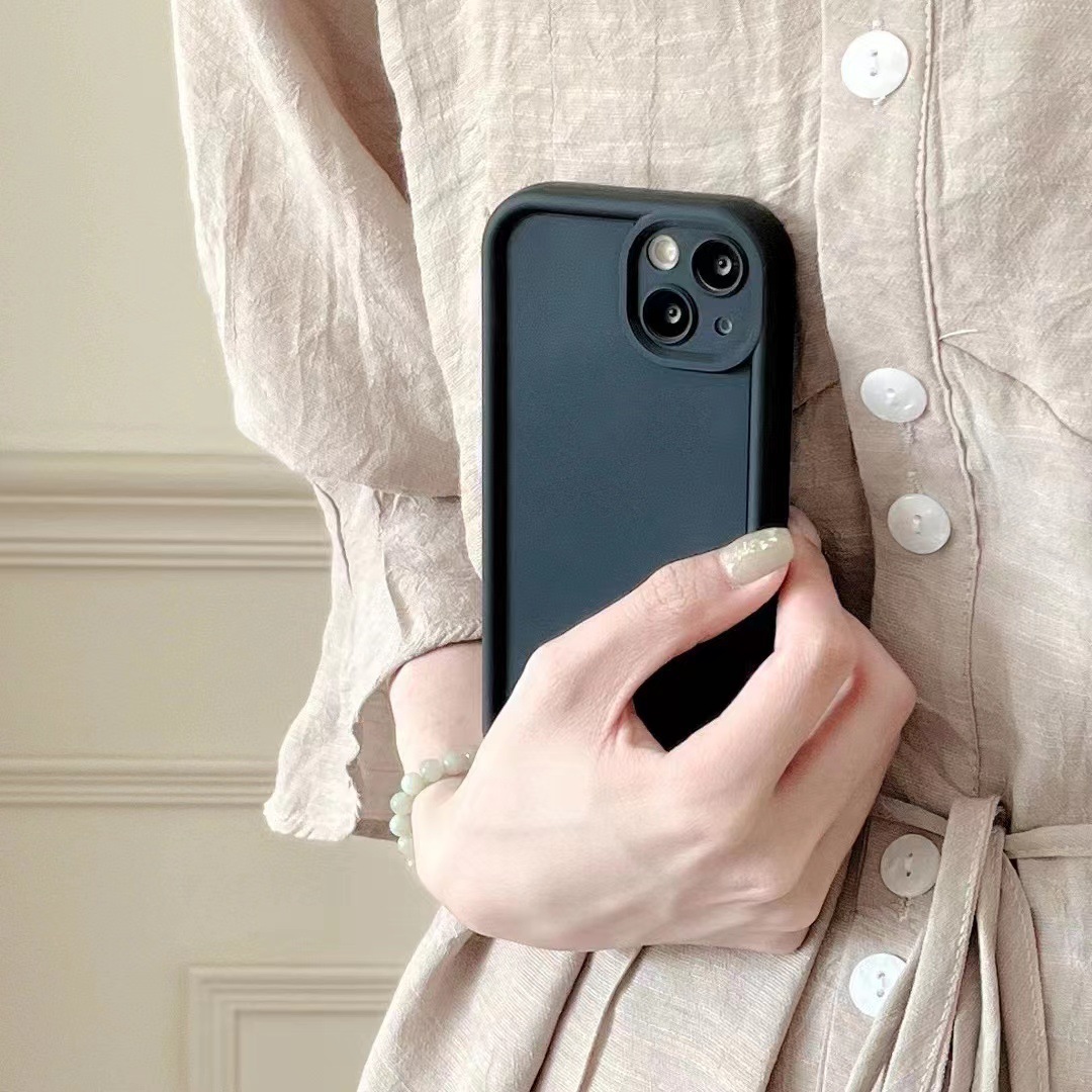 Simple dopamina color sólido para Apple 13PROMAX teléfono caso iPhone14 hembra 12Pro/11 suave 14PM