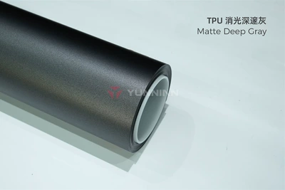 Auto Color Change Film — factory wholesale, cross-border direct sales - tpu-matte-deep-gray-15215m