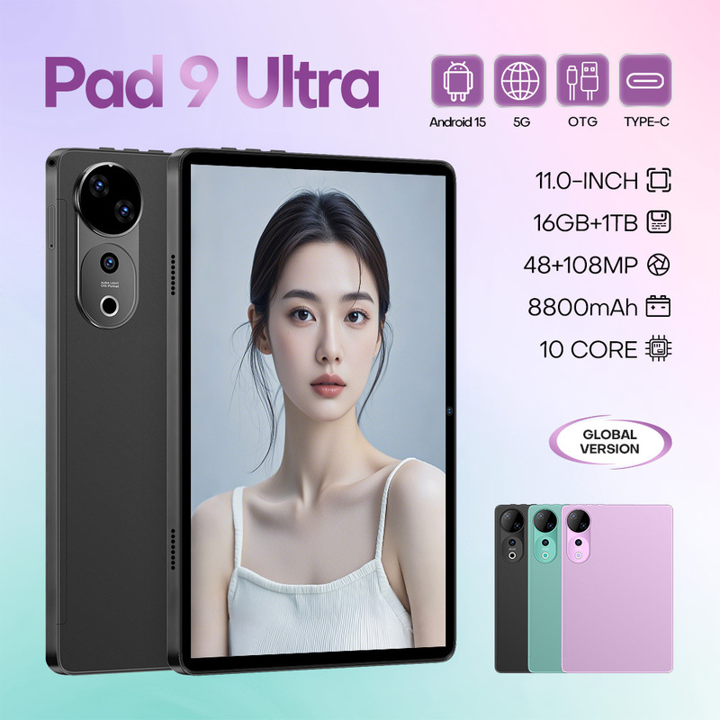 现货Pad 9 Ultra跨境全球专供11寸高清大屏安卓 16+1TB平板电脑|undefined
