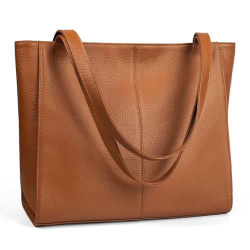 Cross-Border New Women's Tote Bag, Commuter Genuine Leather Shoulder Bag, Handbag, Briefcase With Laptop Compartment - Thumbnail 3