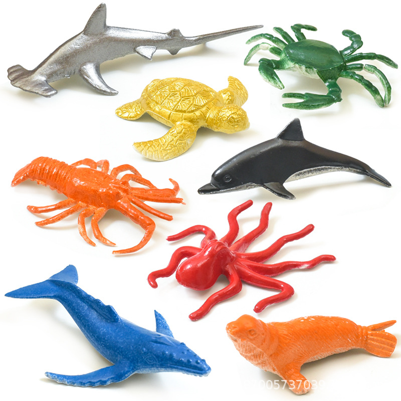 Modelo animal transfronterizo Zoológico para niños dinosaurio juguete traje simulación animal Marina pequeño insecto modelo