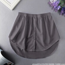 衬衫假下摆卫衣假裙半身裙内搭叠穿大码屁帘A字裙现货高腰假两件