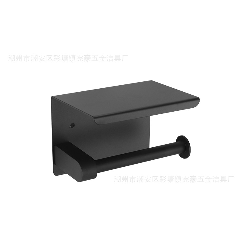 Transfronterizo de acero inoxidable toallitas de papel caja de toallas de papel de baño sin perforación de papel de papel de extracción de papel estante de almacenamiento de teléfonos móviles moderno y simple image 6