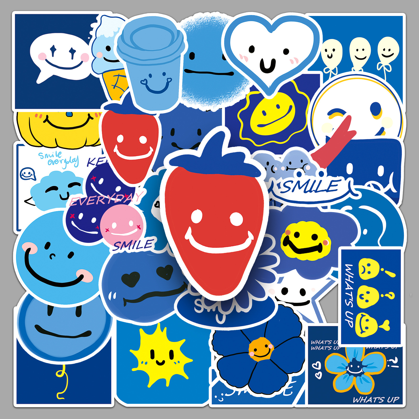 Blue cartoon fresh genuine phone case