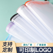 跨境专供A4加厚透明网格拉链文件袋资料袋档案袋防水收纳袋学习办