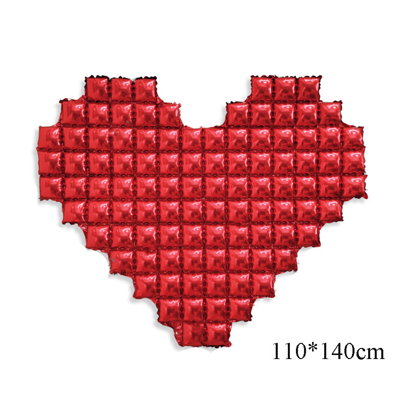 Valentine's Day Romantic Letter Heart Shape Aluminum Film Party Festival Balloons display picture 6