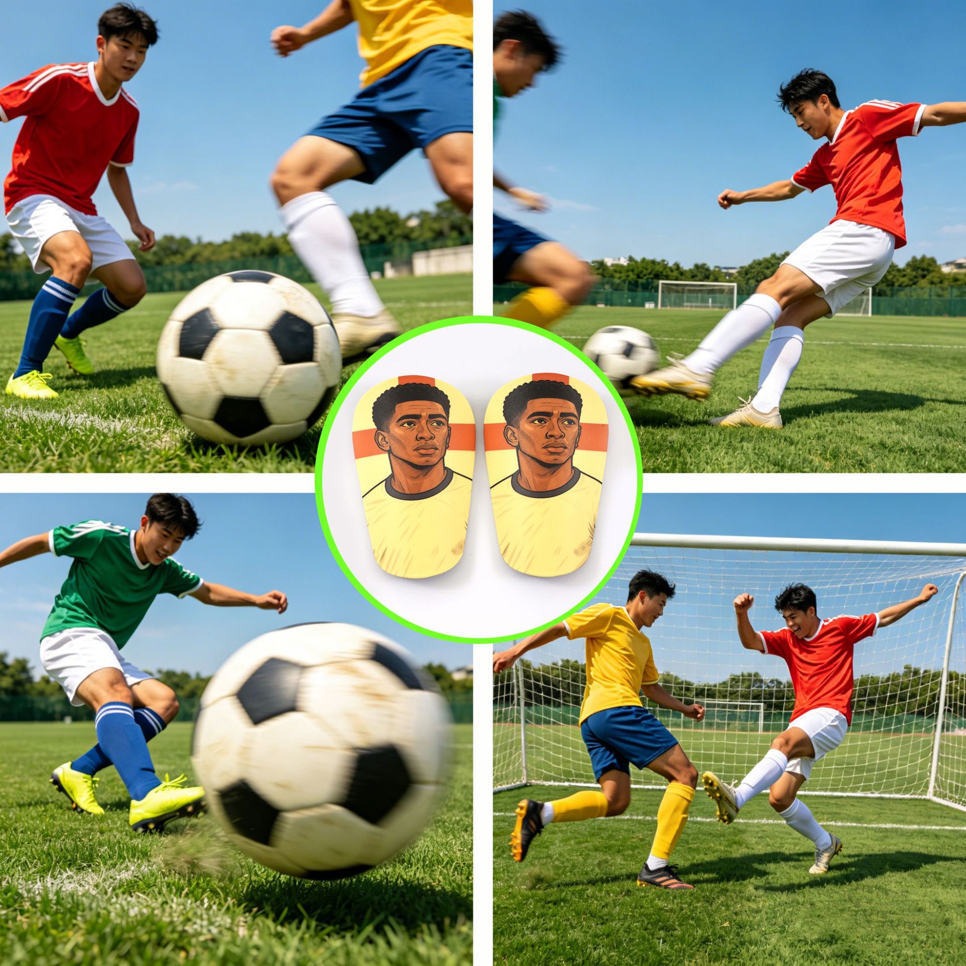 Football Shin Guard Children's and Adult Sports Protection Inserts