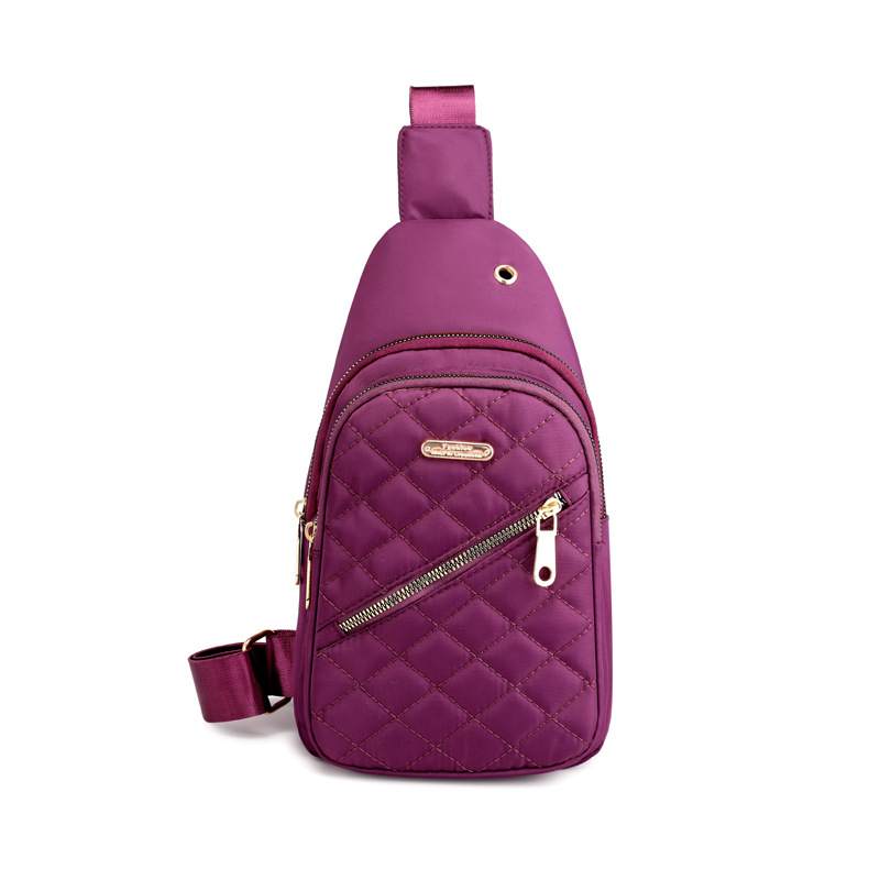 Bolso de las mujeres a principios de otoño estilo coreano súper caliente neto diamante rojo bordado hilo bolsa de pecho bolsa de cintura bolsa de mensajero de hombro multifuncional