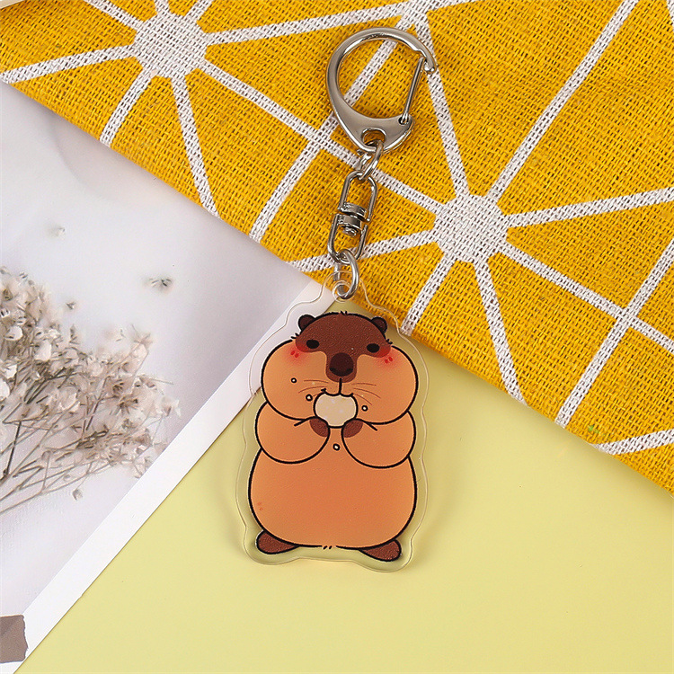 Red popularidad de la marmota encantadora llavero acrílico lindo interesante colgante mochila decoración colgante personalizado