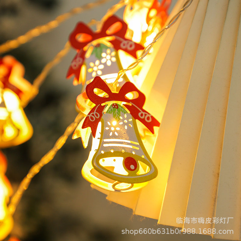 LEDクリスマスライトストリング鉄芸老人雪だるまクリスマスツリー祭り装飾イルミネーションストリングルーム雰囲気配置ライトストリング|undefined