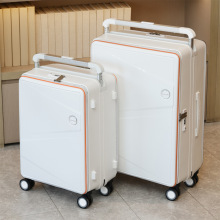 1比9前侧开口中置宽拉杆行李箱女登机大容量皮箱男24寸20小型旅行