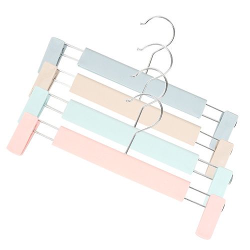 Plastic trouser rack, traceless trouser clip, household trouser storage artifact, clothes hanger, traceless multi-functional drying jk skirt clip trouser hanger
