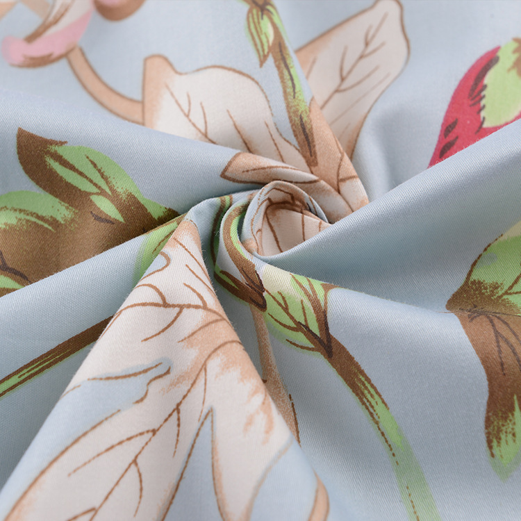 床上用品布料 加厚宽幅 活性印花棉布匹 60纱支贡缎面料