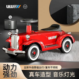New children's bicycle four-wheel electric classic car boys and girls remote control car baby generation stroller