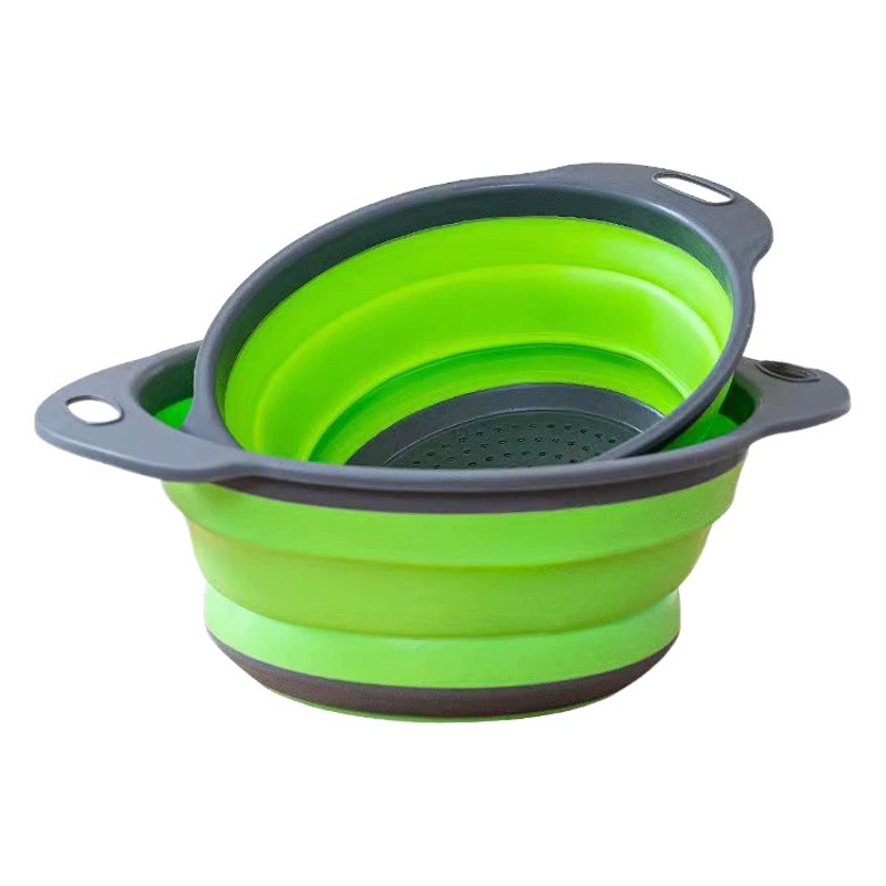 Складная Выдвижная сливная корзина Раковина для мытья овощей Корзина для мытья овощей Бытовая гостиная Круглая тарелка для фруктов Тарелка для фруктов Кухонные принадлежности