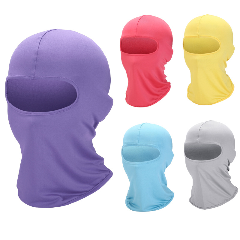 Verano deportes al aire libre Riding Hood hielo de seda máscara de protección solar bicicleta motocicleta a prueba de viento a prueba de polvo máscara pullover cap