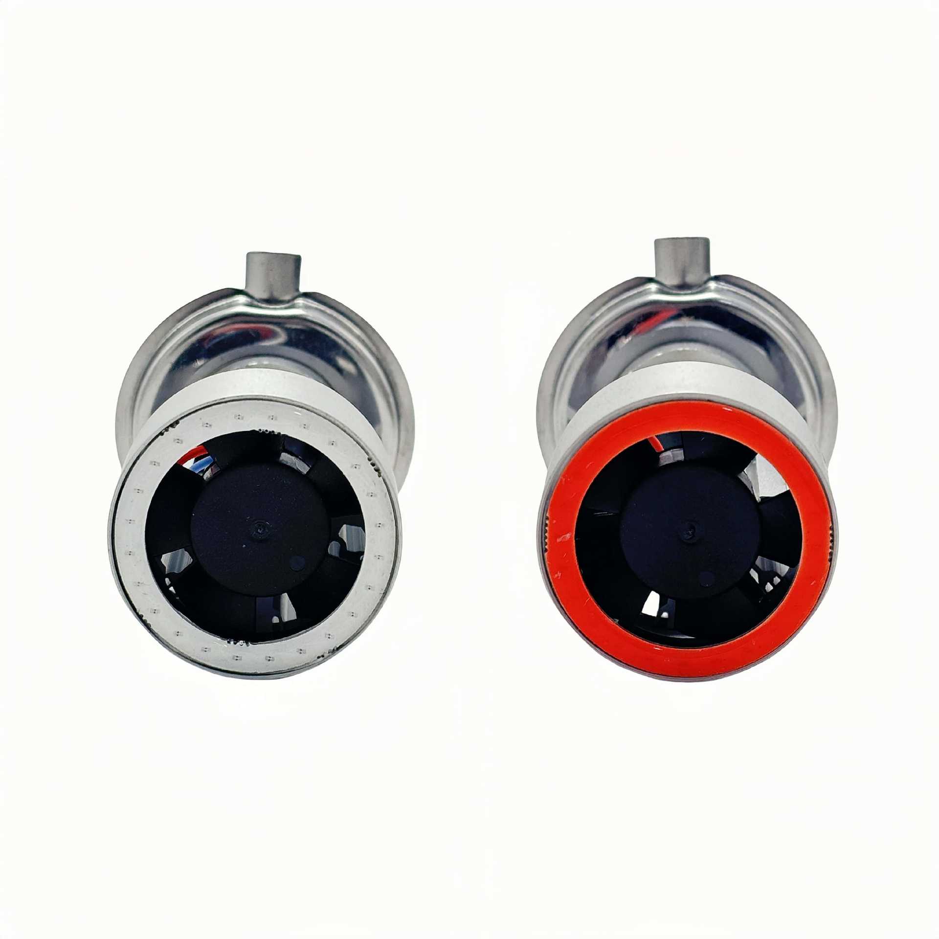 Cross-border motorcycle lights angel eyes led headlights HS1 H4 ghost fire devil eyes electric car modified three-claw BA20D