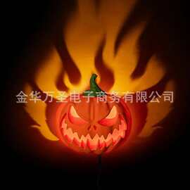 跨境暗黑南瓜造型氛围灯 万圣节风惊悚特效装饰灯
